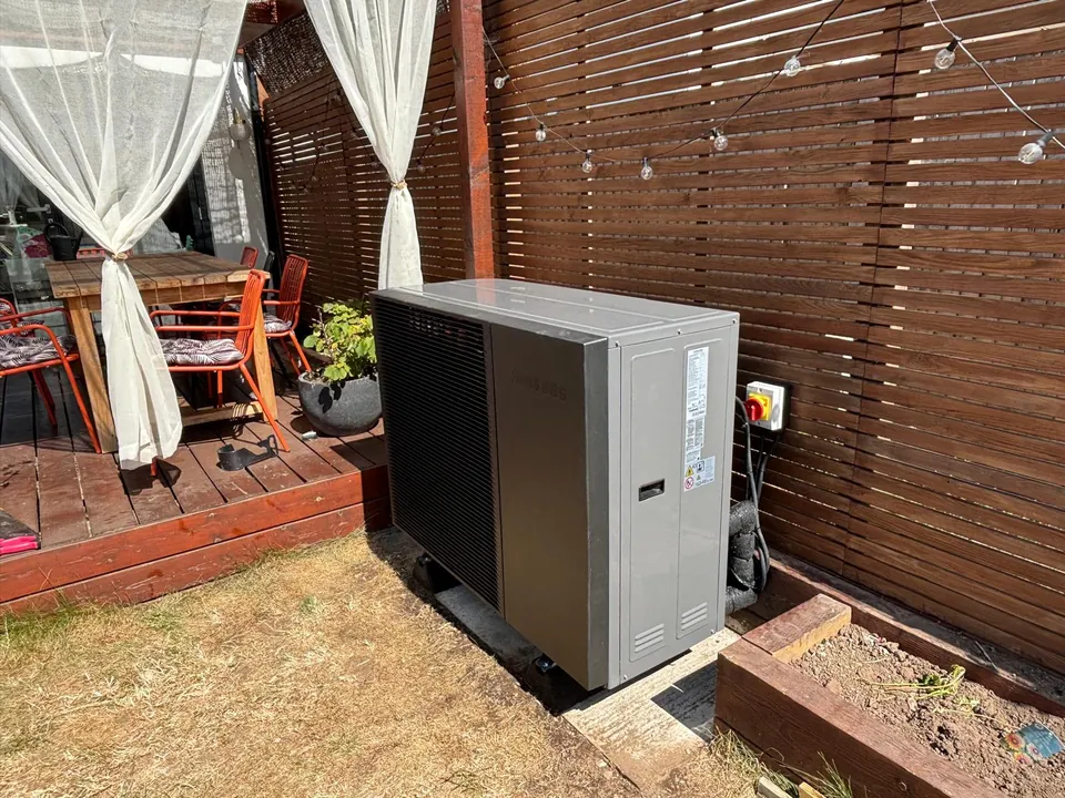 The same unit from across the garden.