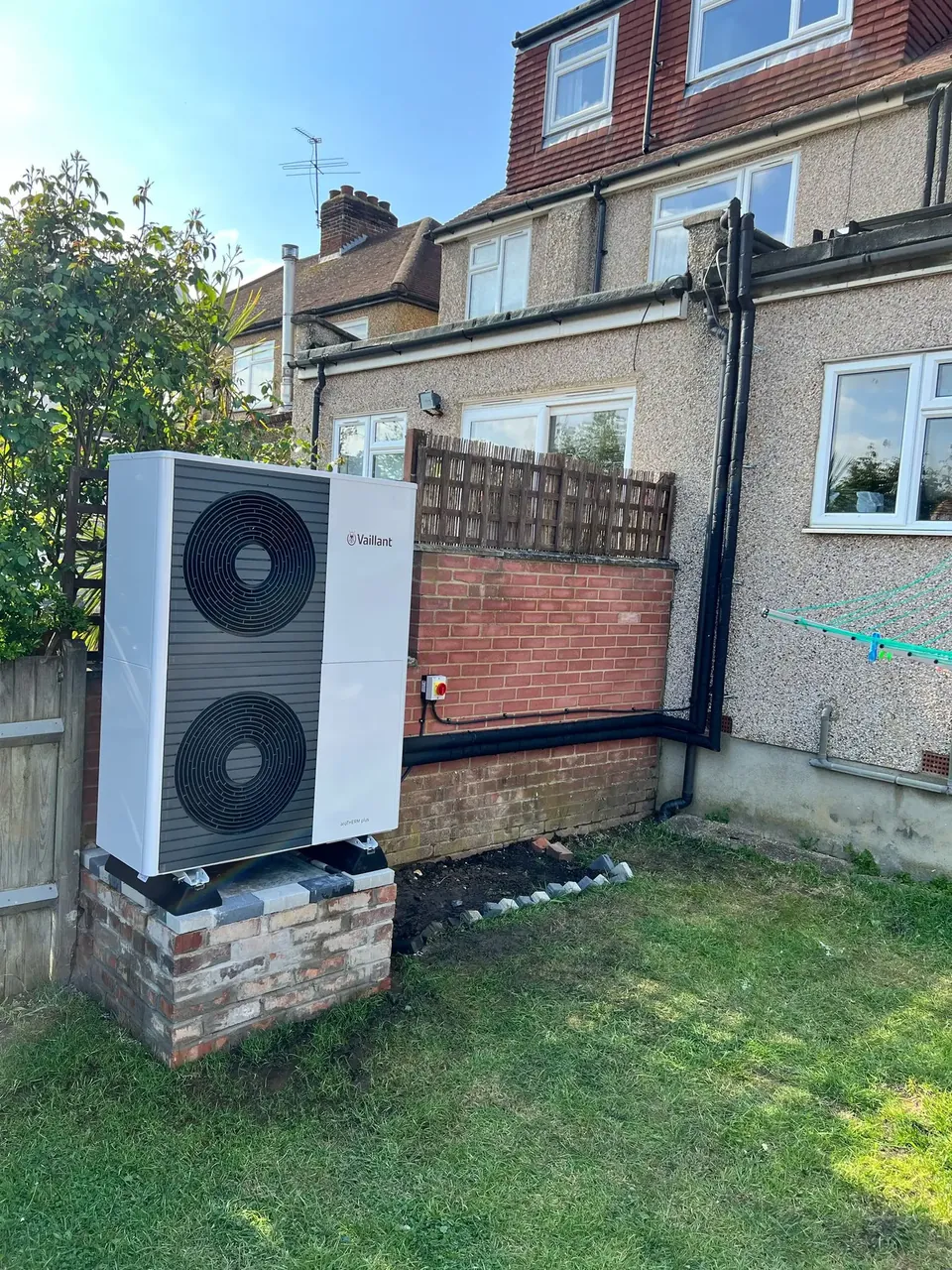 The same unit from across the garden.