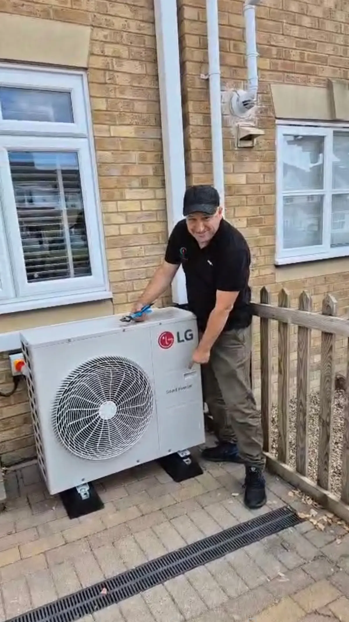 Electrical installation work for home energy equipment in a London property