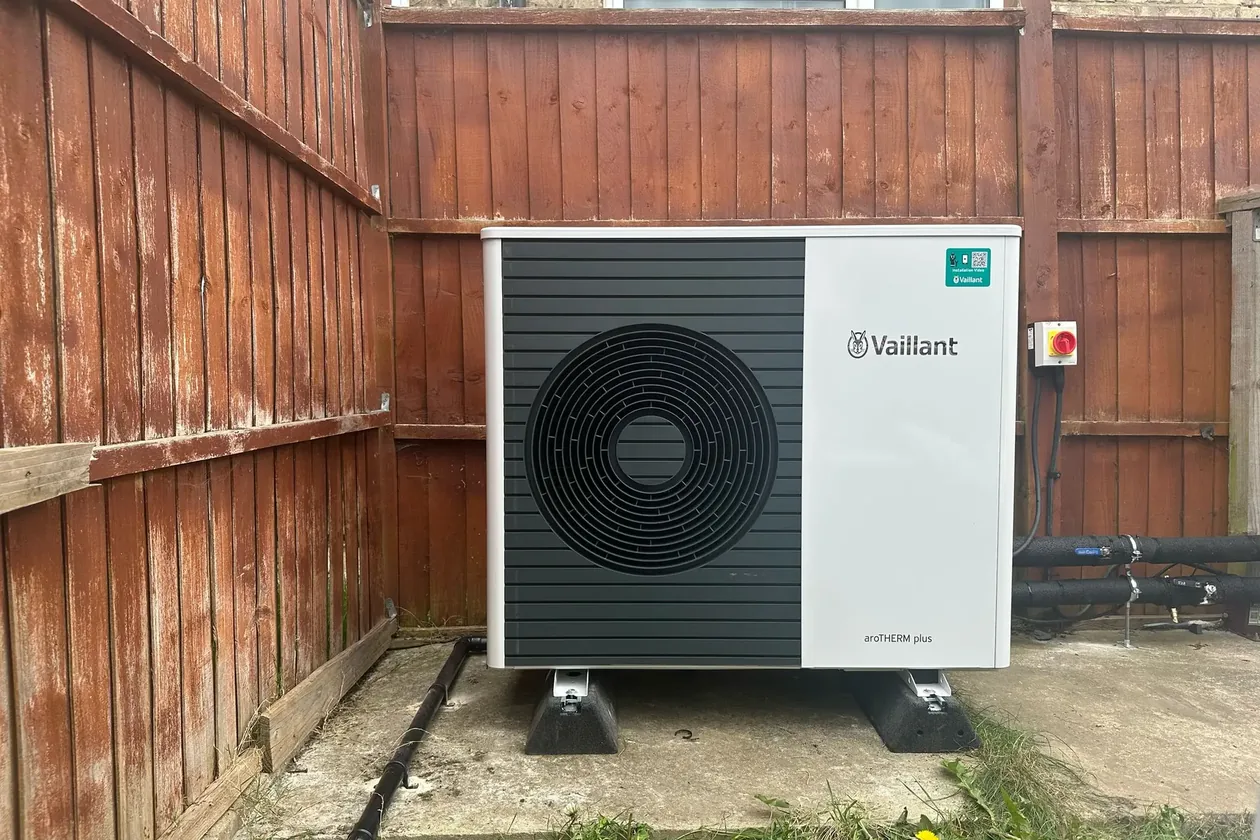 Vaillant aroTHERM plus air source heat pump installed in Neasden NW10
