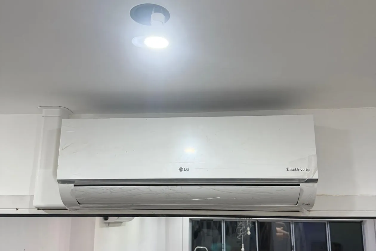 LG wall-mounted air conditioning, fitted during a renovation in South Croydon CR2
